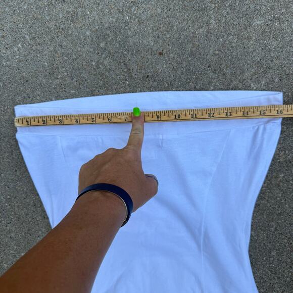 Vintage Y2K 90s Baby Phat White Strapless Tube Top Kangaroo Pocket Retro Hip Hop - Picture 5 of 7